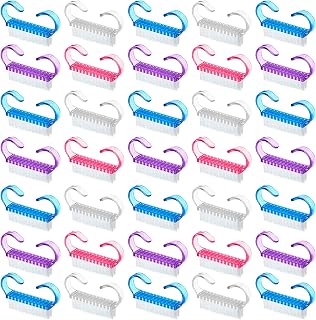 Irenare 200 Pack Nail Brushes - Colorful Fingernail Scrubbers for Hands Feet Toes Pedicure Cleaning, 4 Colors Bulk for Men Women