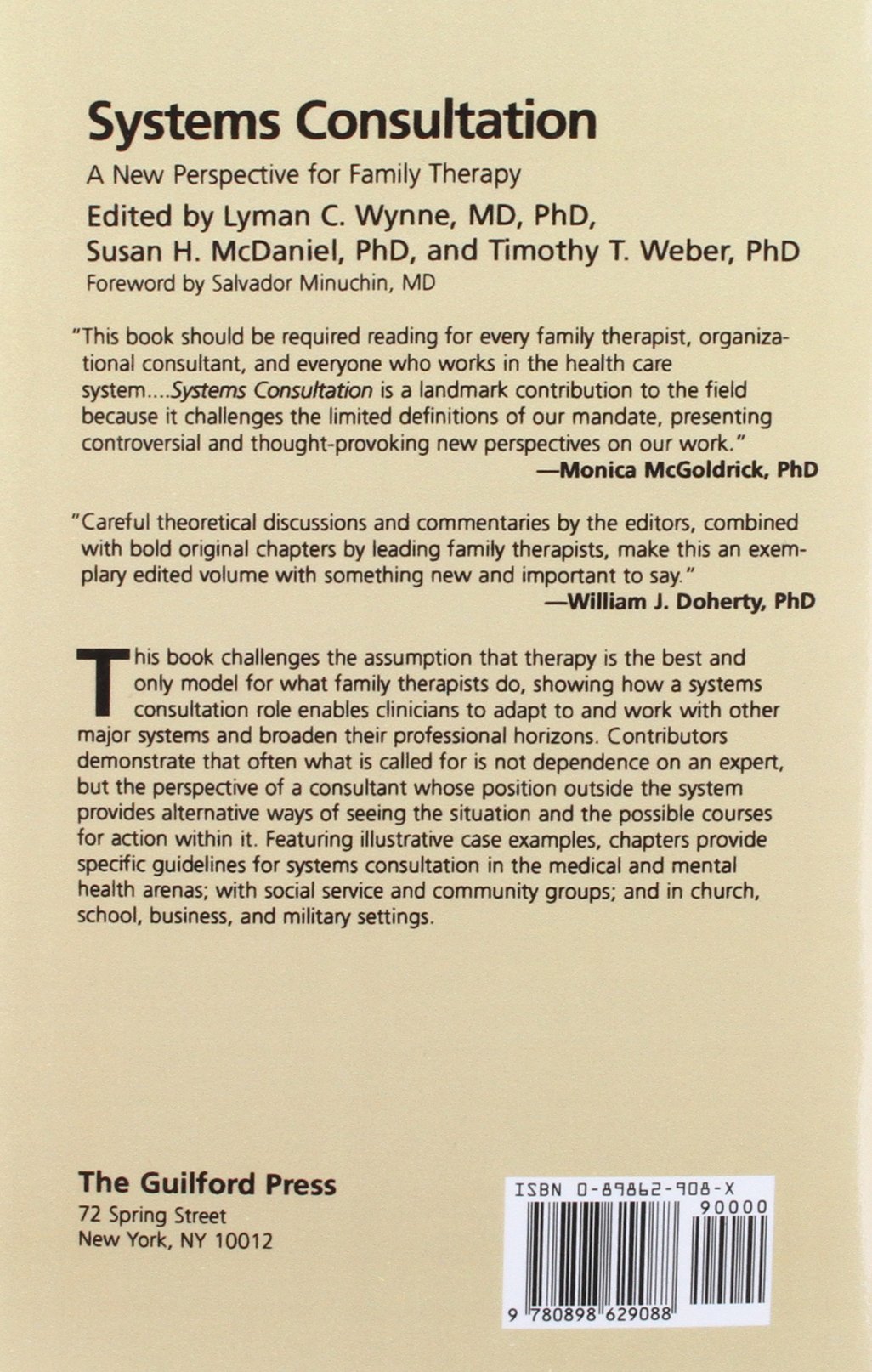 Systems Consultation: A New Perspective For Family Therapy