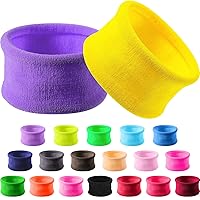 Vista 1 de 20 Piezas de algodón grande, ligas de cabello elásticas, bandas para cola de caballo, banda de cabello para cabello grueso, pesado y rizado de 6.5