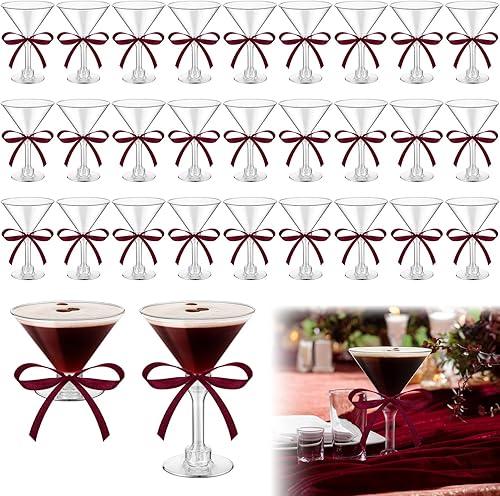 Miniatura 9 de Rtteri 36 piezas de decoración para fiesta de cumpleaños Espresso Martini, suministros de fiesta con tazas de plástico de 5 oz un poco más viejas,