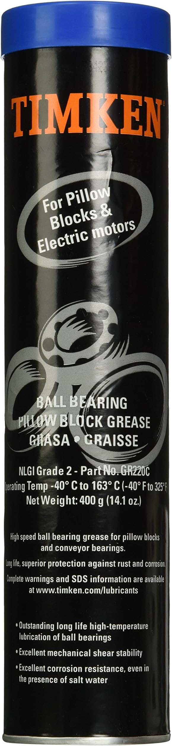 Timken GR220C Ball Bearing Pillow Block Grease (14oz Cartridge)