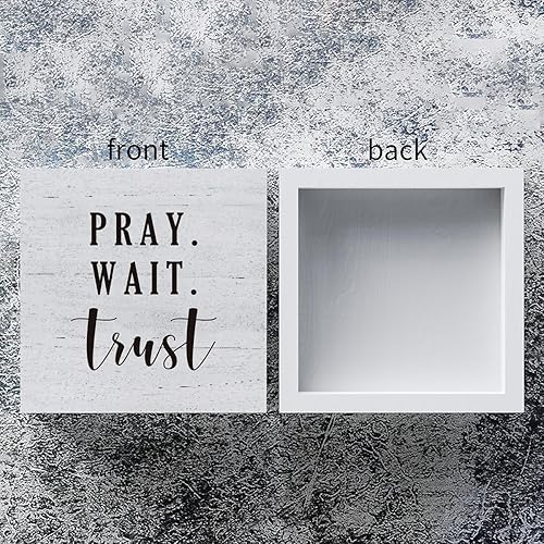 Miniatura 10 de mmiishe Cartel de madera con temática de cupcakes, decoración de pared para panadería para el hogar, 5 x 5 pulgadas, rústico, con texto en inglés