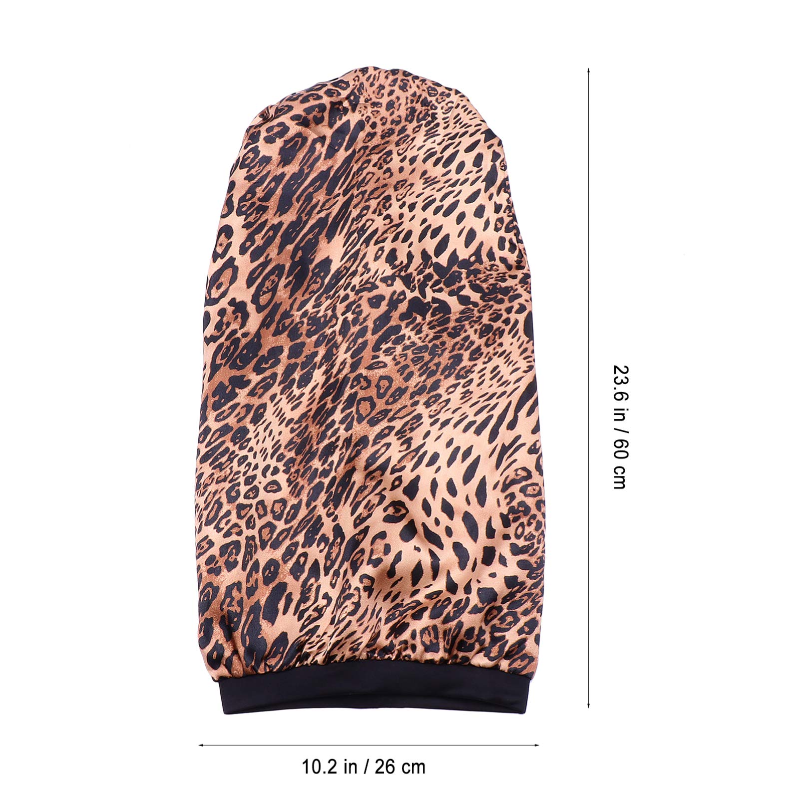 FRCOLOR 9pezzi Berretto Da Notte Elastico Per Donna Cappelli Protettivi Per Lunghi Satin Per Dreadlocks e Treccine Di Colori Leopardo