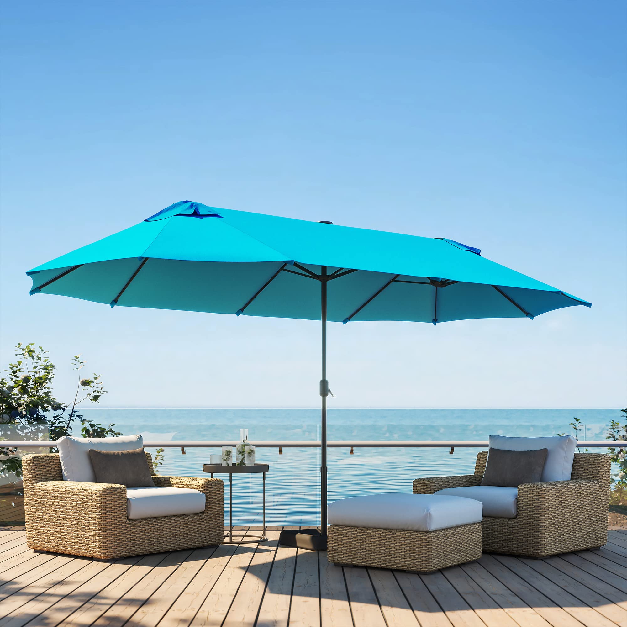 abba patio 11-feet offset cantilever umbrella Amazon Abba Patio Offset Cantilever Umbrella 11-Feet Outdoor Patio Hanging  Umbrella Cross Base, Cocoa 199.99