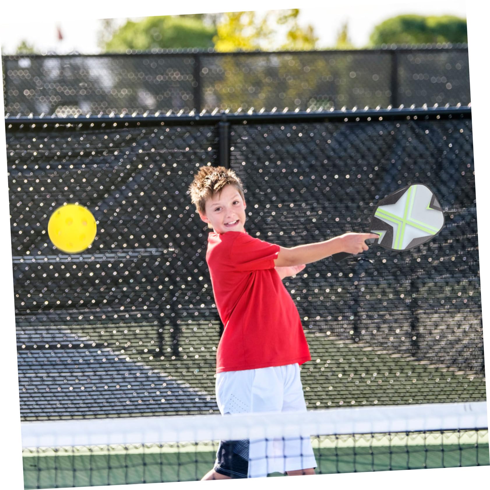 Gatuida Set Racchette da Pickleball Leggere per Allenamento Palline Resistenti, Kit Sportivo Portatile per Ragazzo Ragazza e Adulti, Gioco All'aperto e Domestico per Coordinazione