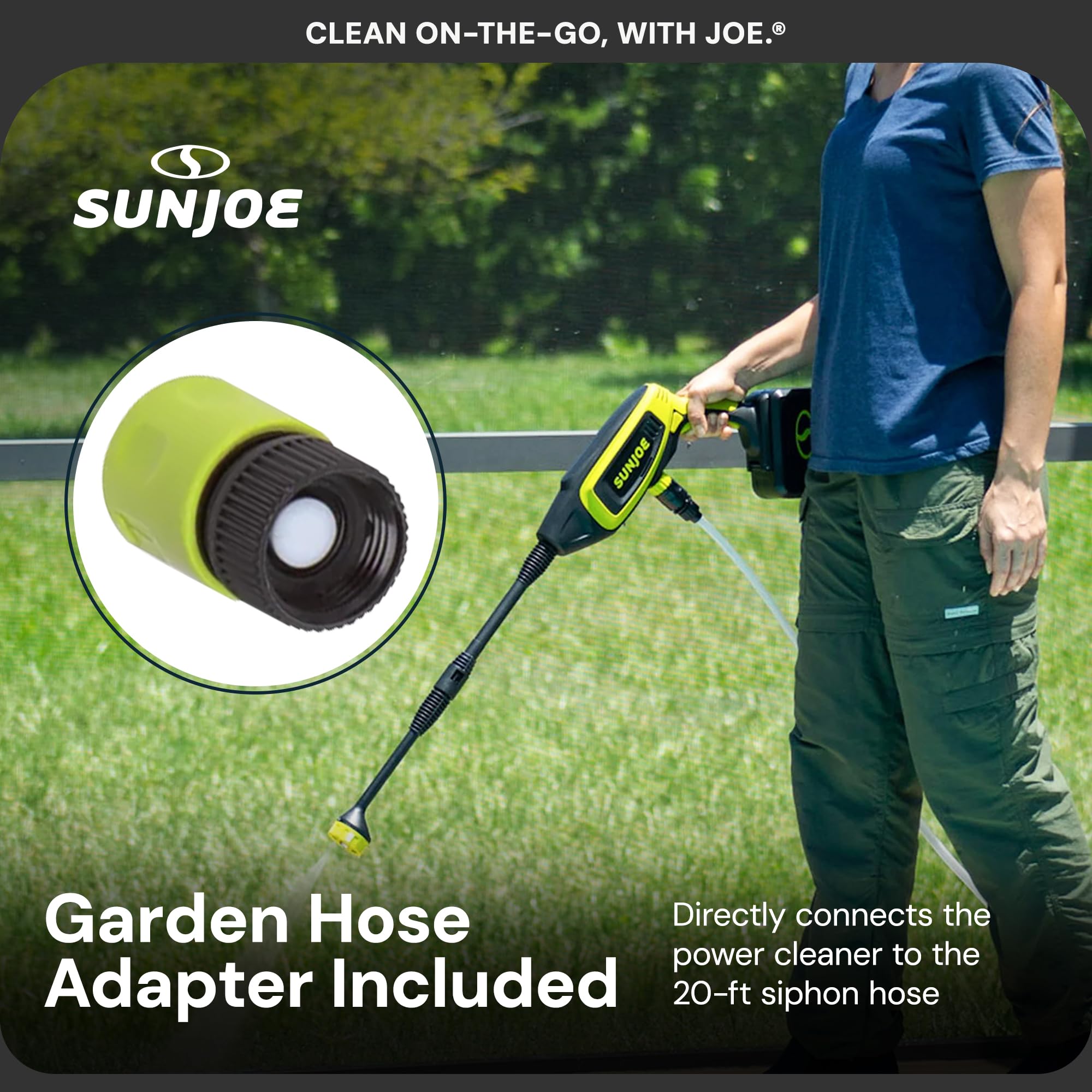 Amazon.com : Sun Joe Cordless Portable Power Cleaner, Lightweight