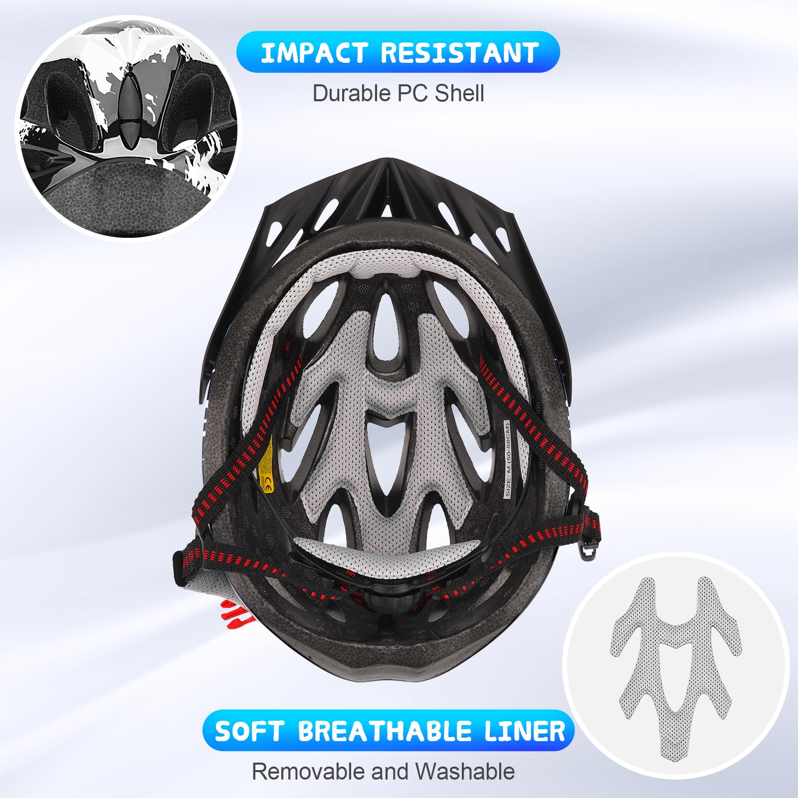 Casco de bicicleta para niños ajustable 50-58 cm