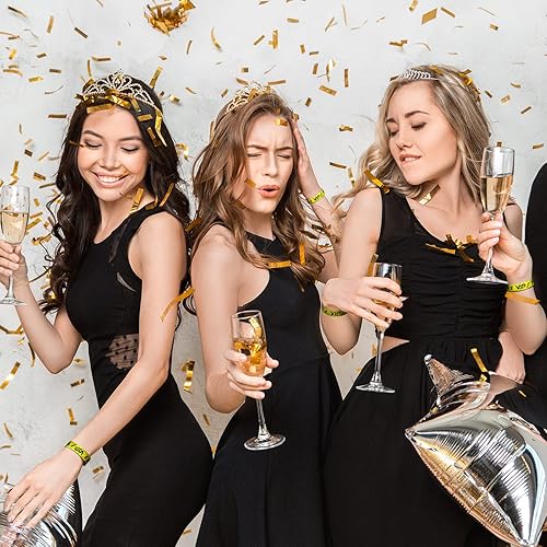 Vista 110 de Teling Paquete de 500 pulseras de plástico VIP para fiestas para eventos, pulseras personalizadas VIP, pulseras de plástico a prueba de desgarros