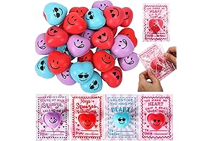 Valentines Day Heart Stress Balls with Cards