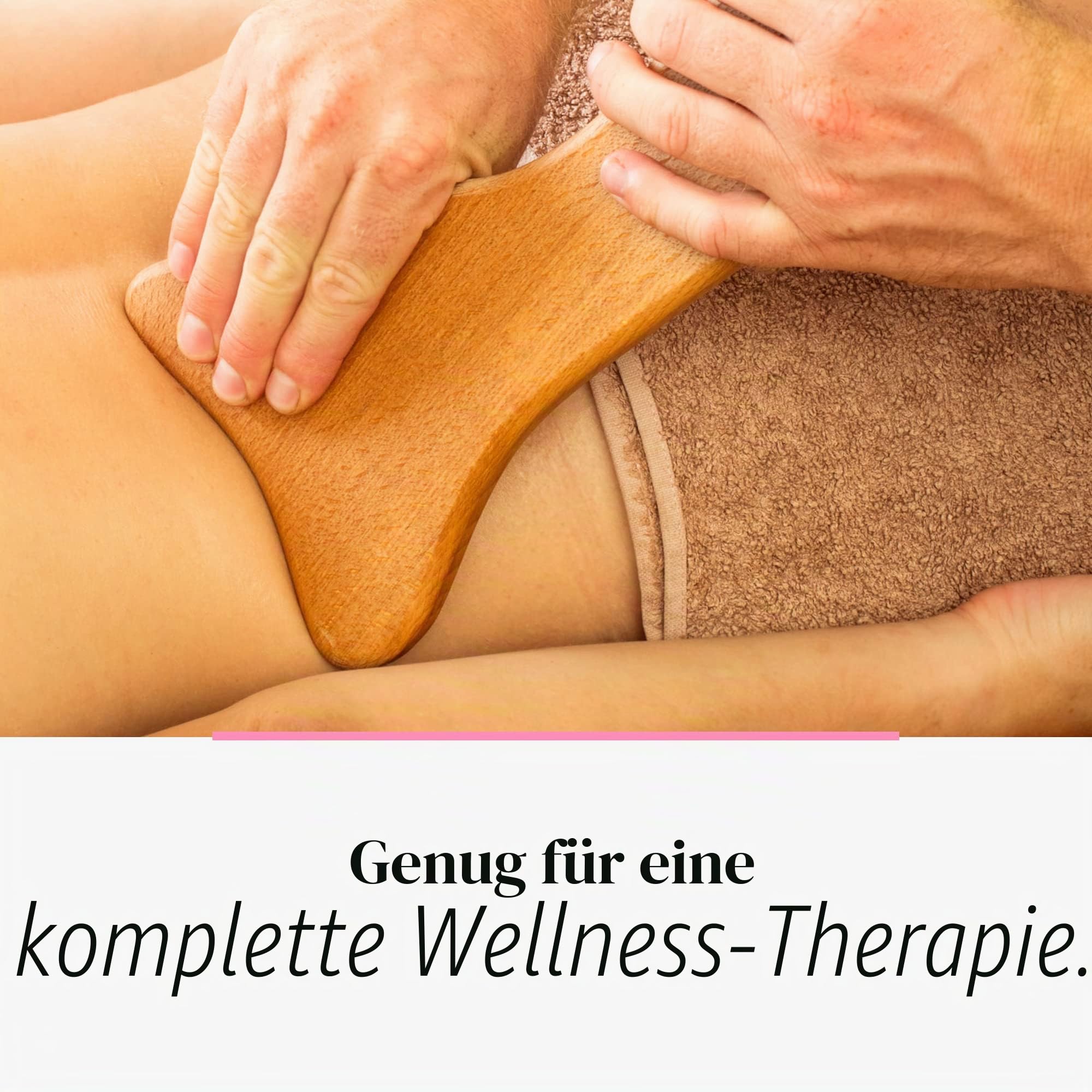 tuuli Accessories Maderotherapie Holz Set Massagegerät Roller Cellulite Lymphdrainage Gerät