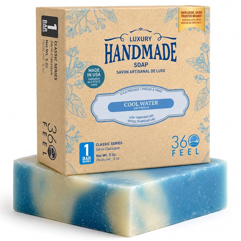 Sabonete artesanal de Castela 360Feel Cool Water, 142 g