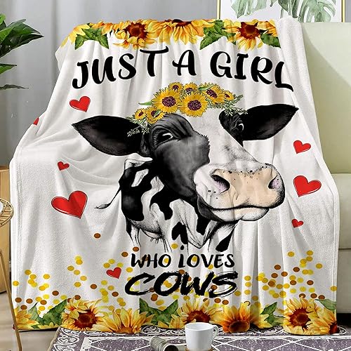 Miniatura 9 de Manta de franela ultrasuave con diseño de gato con la frase "Just a Girl Who Loves Cat", regalos para amantes de los gatos, manta ligera y acogedora