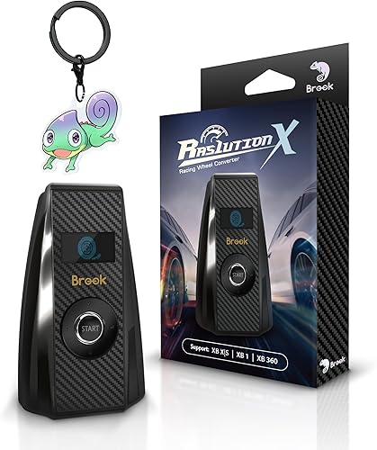 Brook Ras1ution X con llavero - Convertidor de rueda de carreras Xbox, adaptador para Series XS, One y 360 Soporta más de 60 ruedas, Force