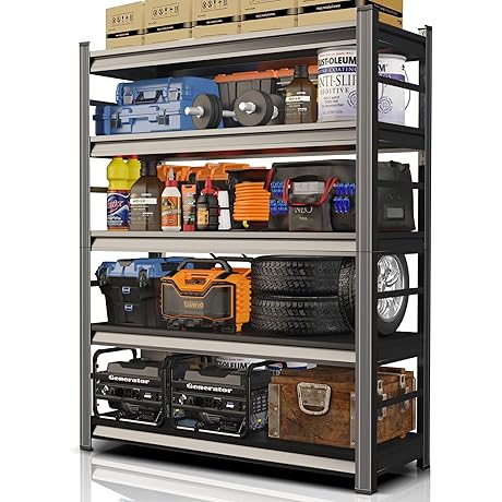 5-Tier Heavy-Duty Metal Storage Rack