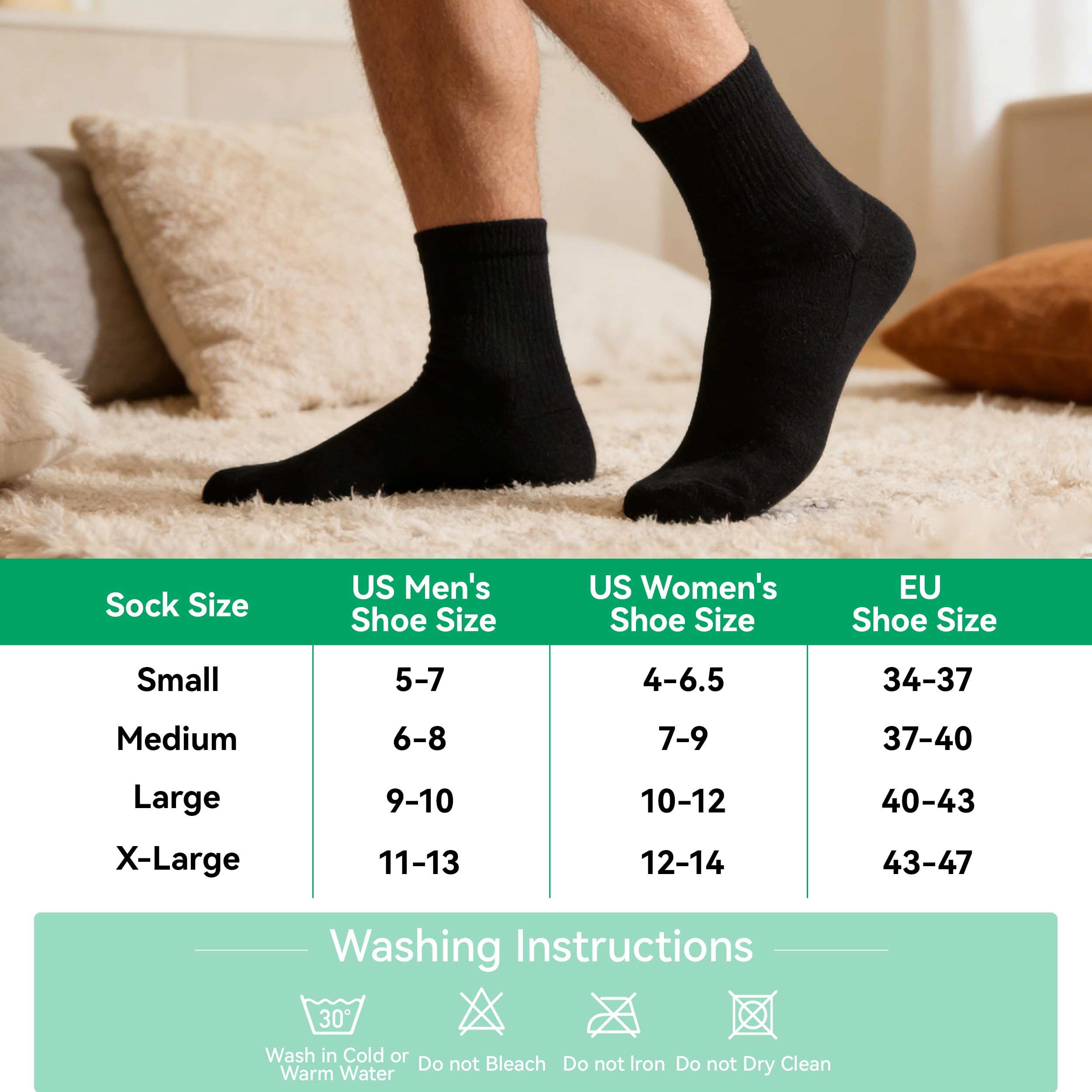 Lot de 3 paires de chaussettes 90 % laine mérinos pour homme et femme, chaussettes douces et fines pour course à pied, randonnée, cyclisme