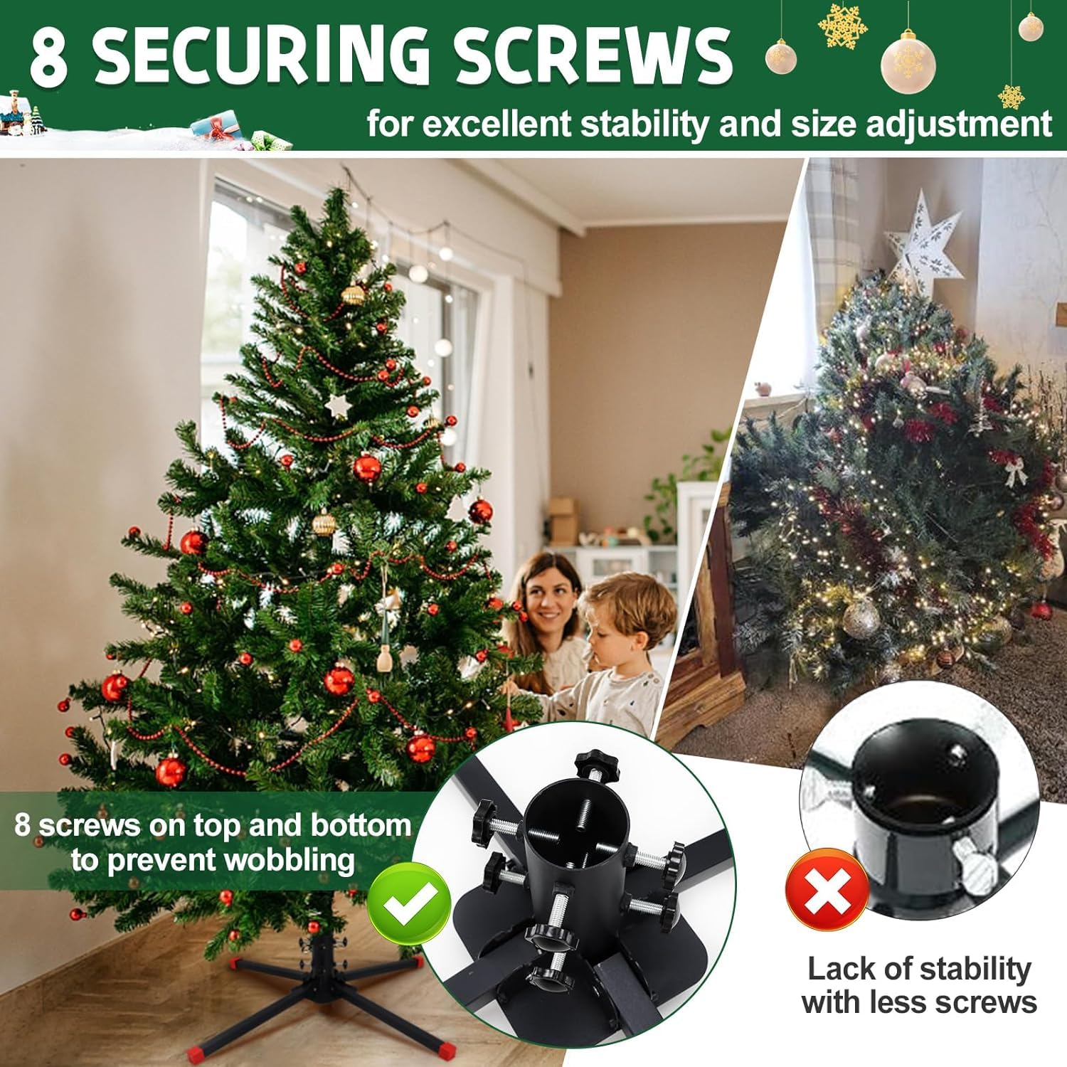 Heavy duty christmas tree stand for 15 ft tree Clearance