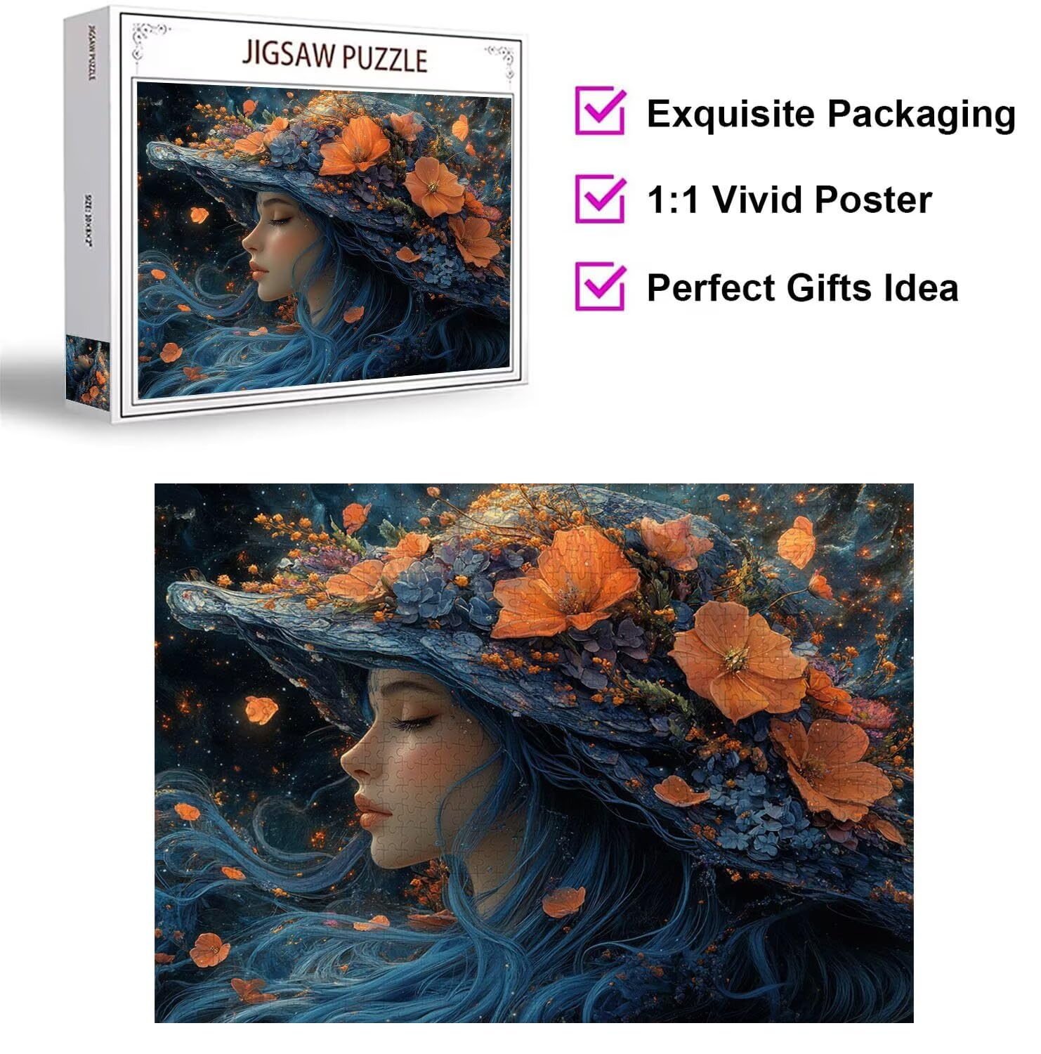 Puzzle 4000 Pezzi Donna. Puzzle Classici per Gioco Familiare, n-663