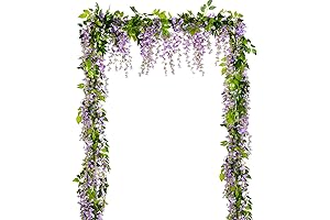 Lvydec Artificial Wisteria Garland: Spring-Inspired Beauty for Outdoor Ambiances