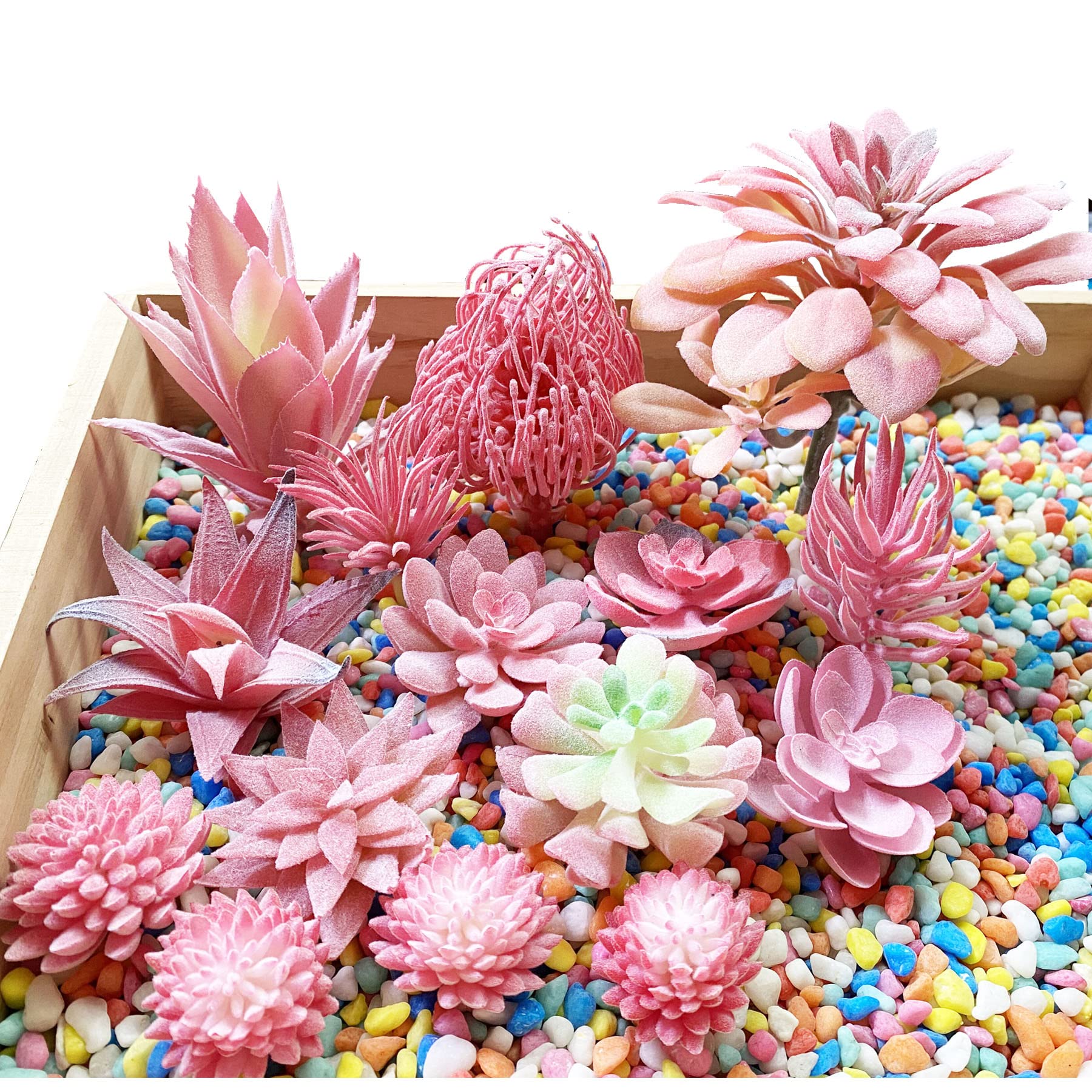 14 Succulentes Artificielles Miniatures - Plantes Faux Déco Maison Style Jardin Fée - Multi Usages