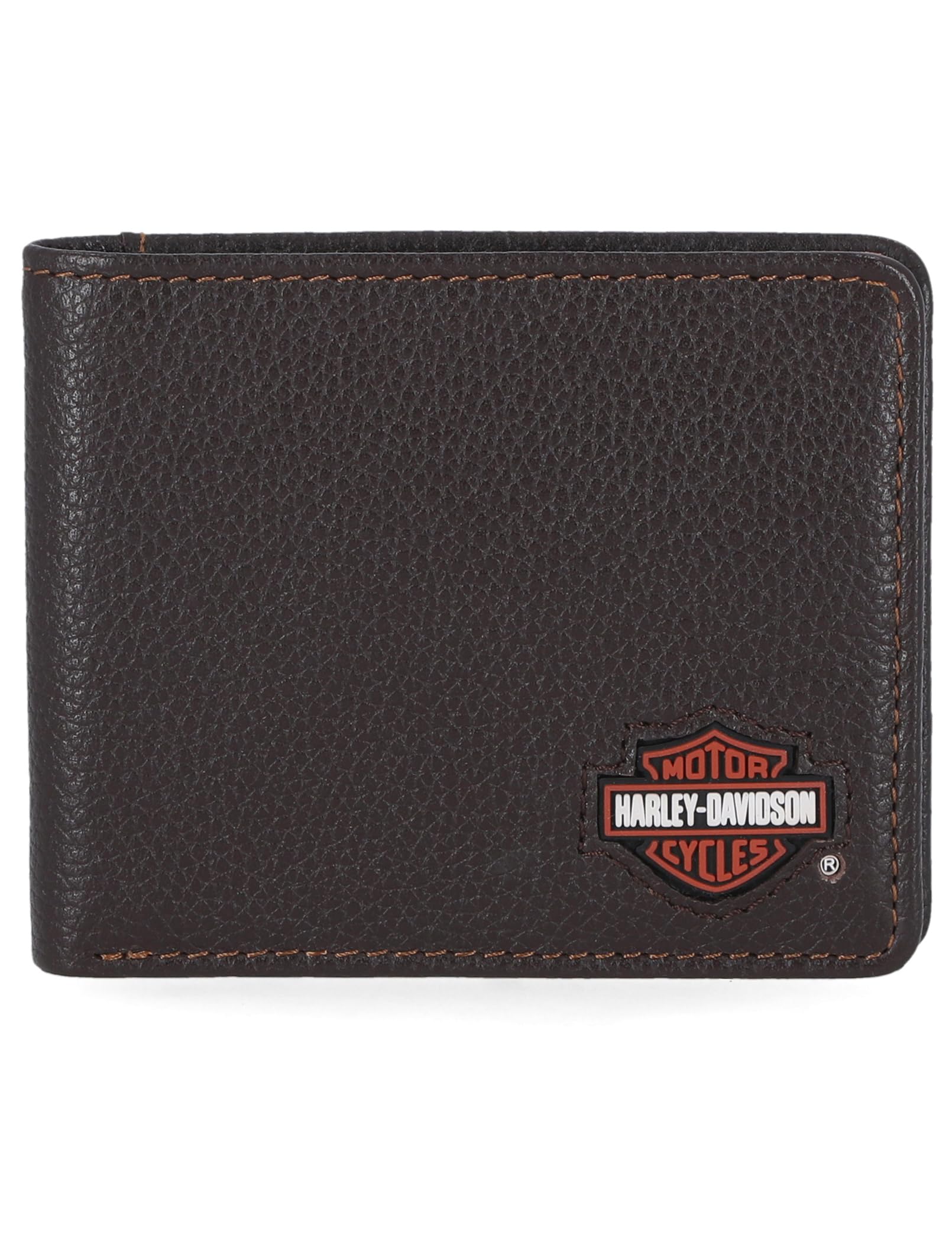 Harley-Davidson Men's Genuine Leather Rfid Blocking Wallet