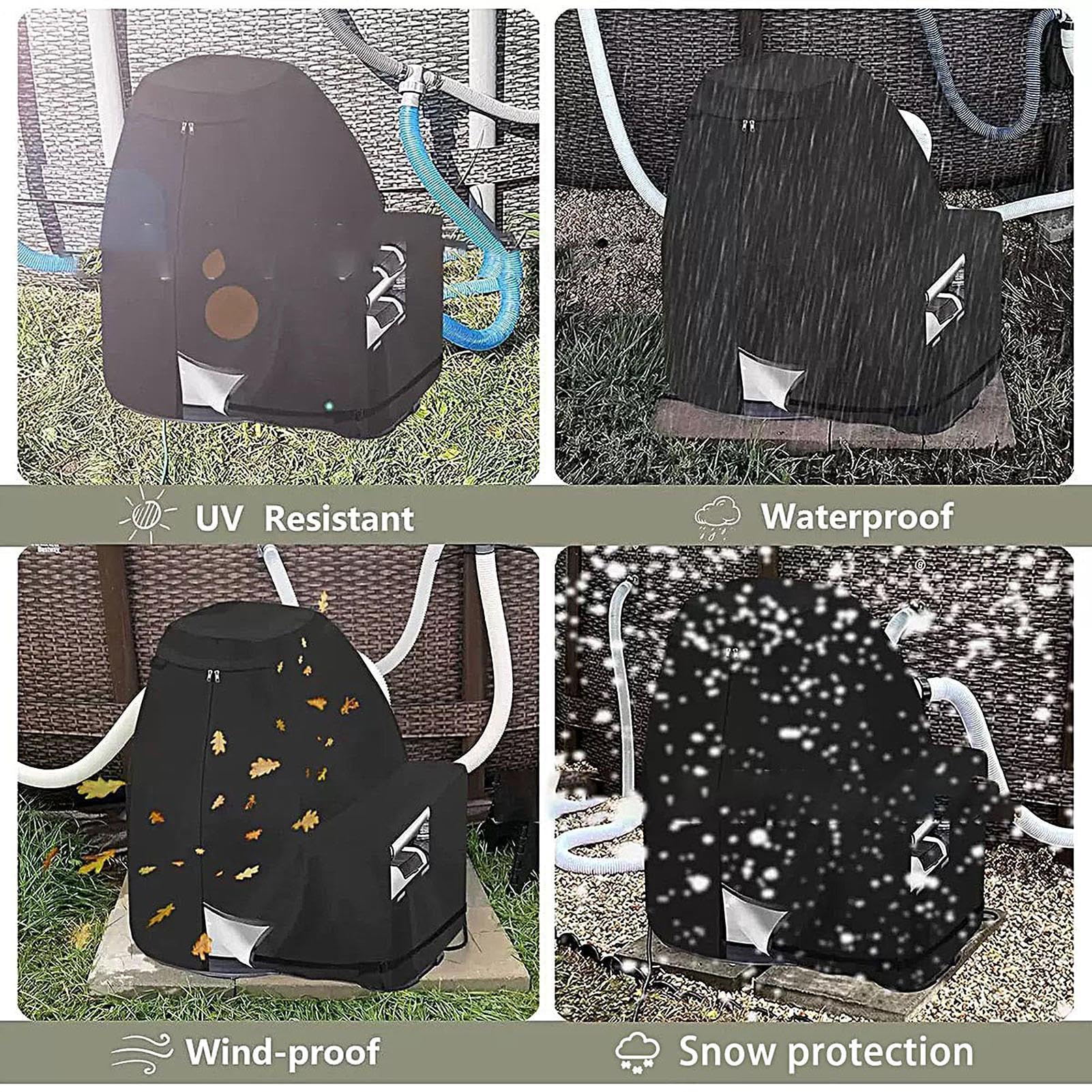 Copertura Inverno Pompa Filtro Sabbia Impermeabile Anti-UV