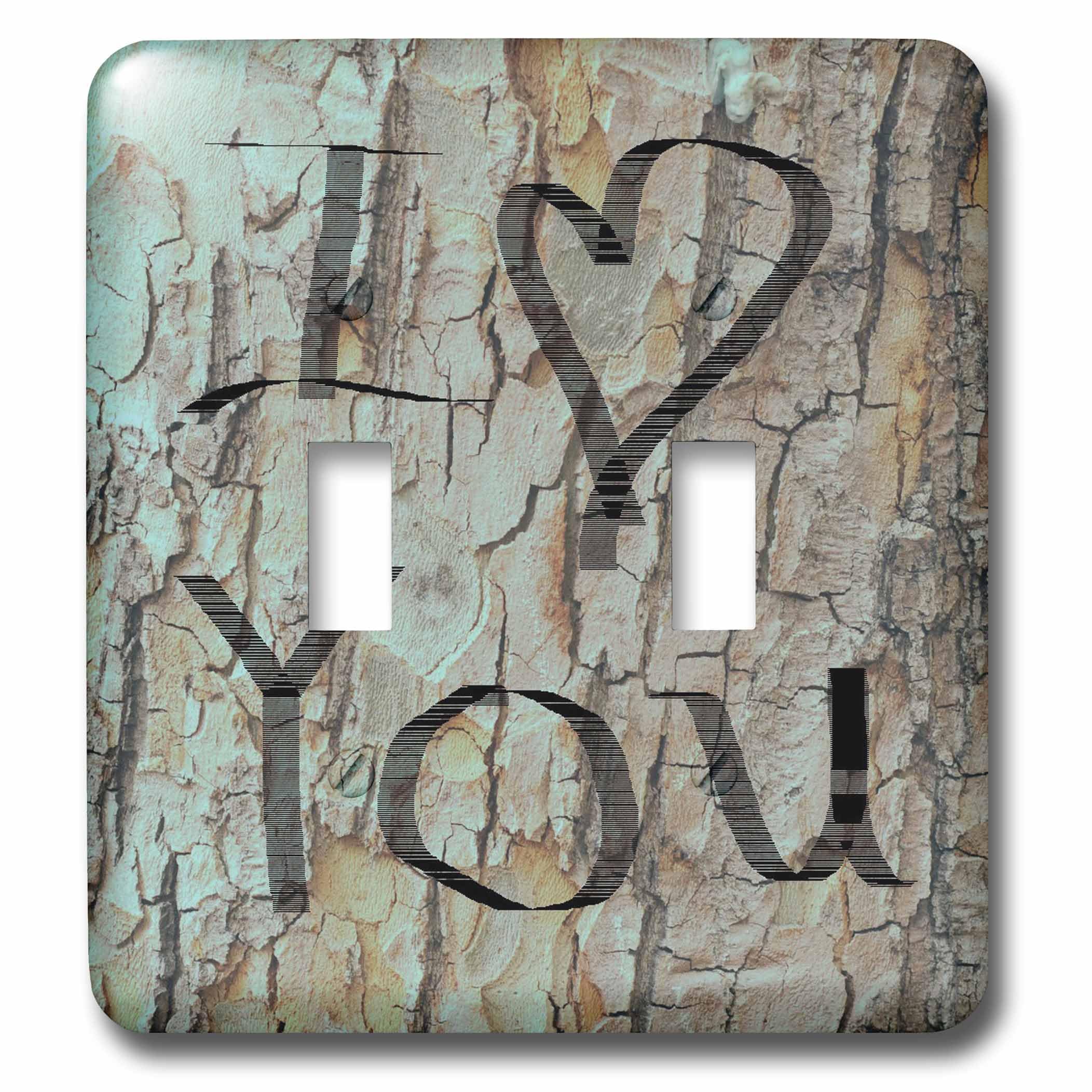 Interrupteur double I Love You on a Tree double interrupteur mural