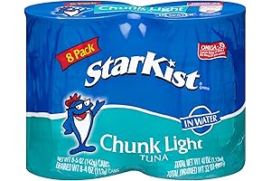 StarKist Chunk Light Tuna in Water, 5 oz Can, Pack of 8...