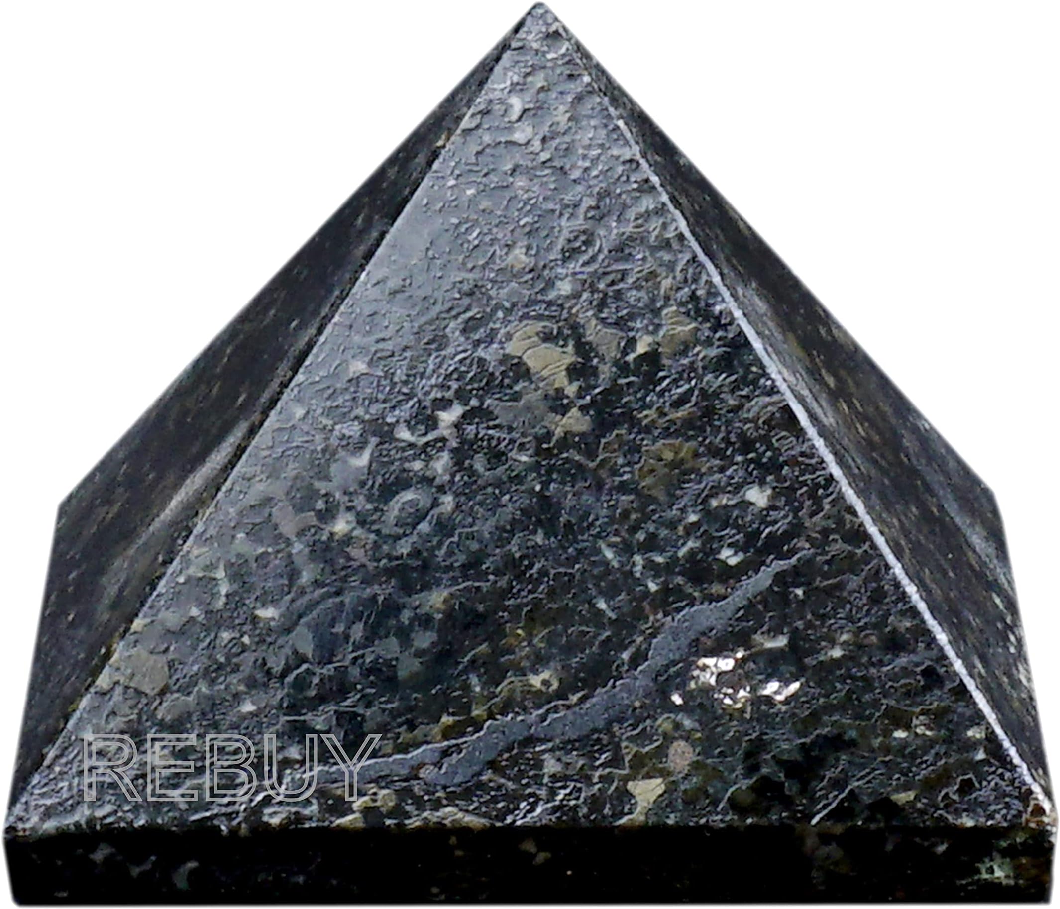 Black Tourmaline Pyramid for EMF Protection Meditation Yoga Energy Generator (45-50 MM)