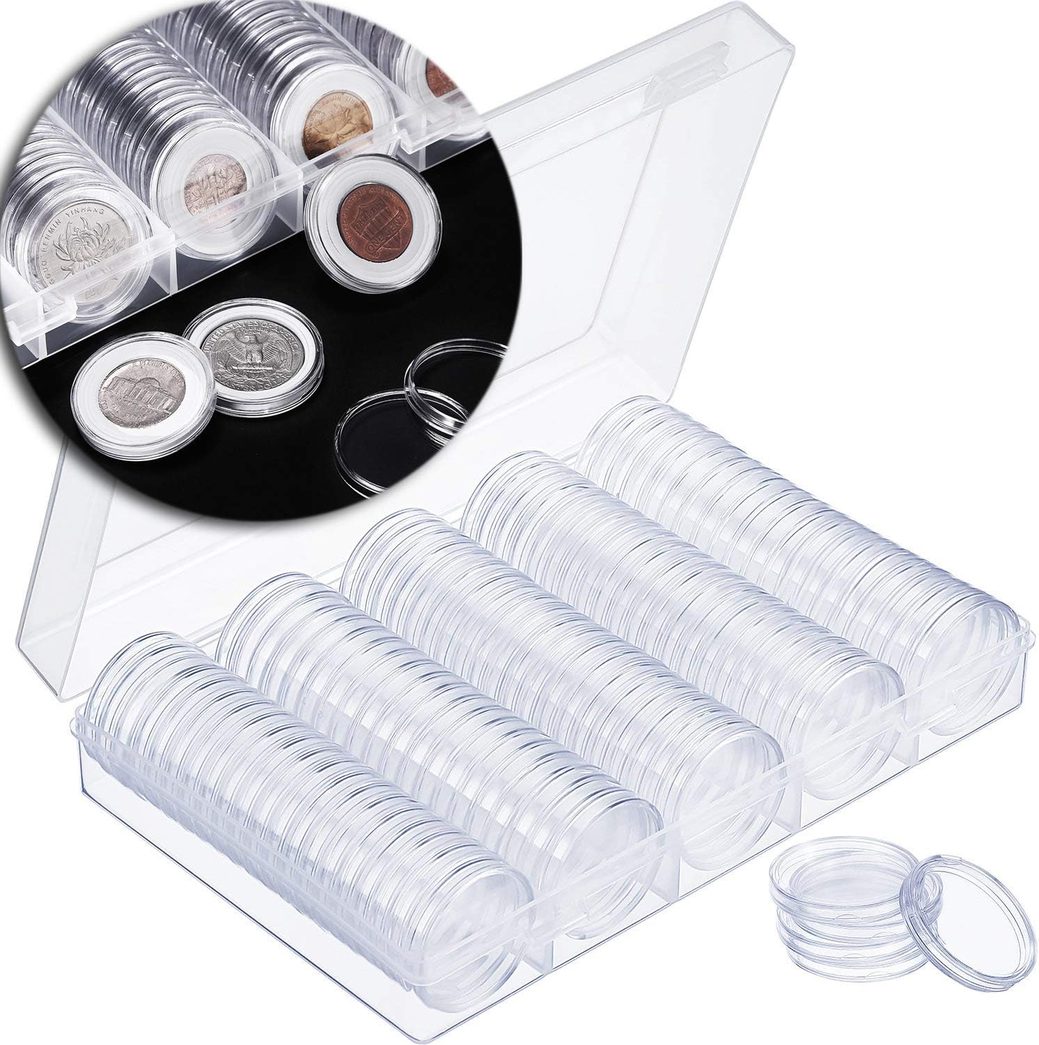100 Pack of Coin Collector Capsules Thumbnail