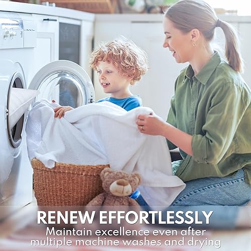 Miniatura 8 de Juego de 2 almohadas de cama tamaño Queen, almohadas refrescantes alternativas de plumón prémium para dormir de lado, espalda y estómago, calidad de