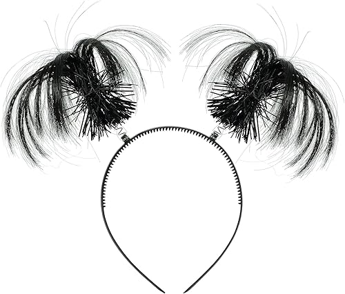 amscan - Cintillo de plástico con plumas y colas de caballo accesorio para fiesta de disfraces color azul 5 x 8pulgadas Disfraz Talla única 39941422