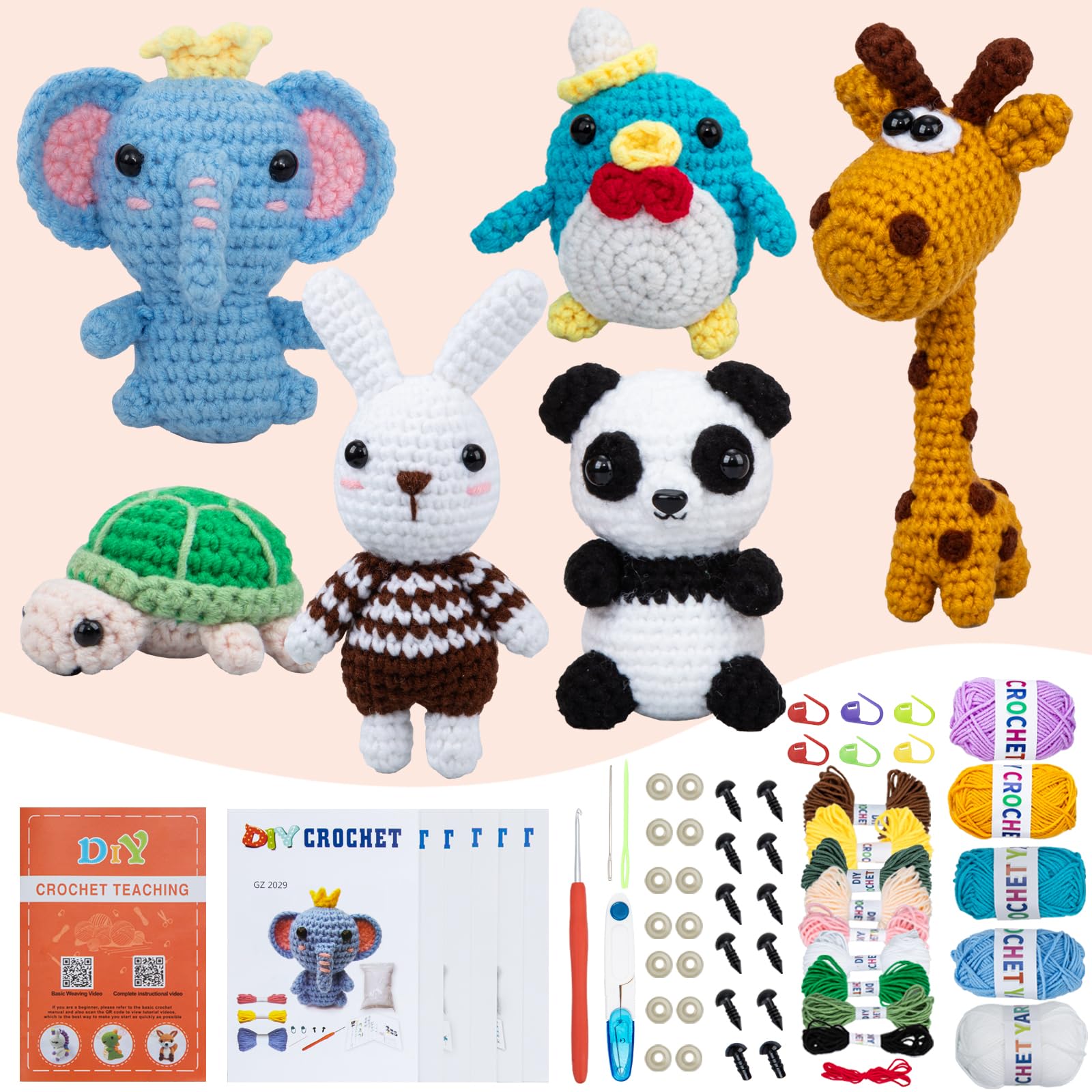 KIECIK Crochet Animal Kit - crochet kits | Mubboo