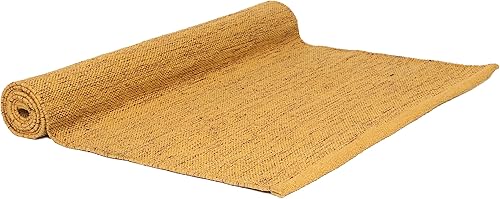 Miniatura 2 de KD Willmax Tapete de yoga de algodón hecho a mano de algodón orgánico con elementos naturales, tejido a mano, lavable, 100% orgánico, altamente