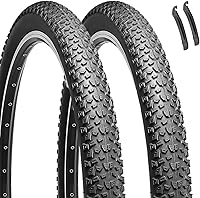 Vista 14 de Hycline Paquete de 2 neumáticos para bicicleta de montaña: neumáticos de bicicleta plegables de repuesto de 20/24/26/27.5 pulgadas resistentes al