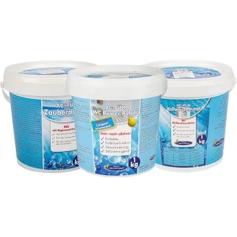 Aqua Clean Sample Set 3-Piece Pure Magic Powder Detergent Toilet Power