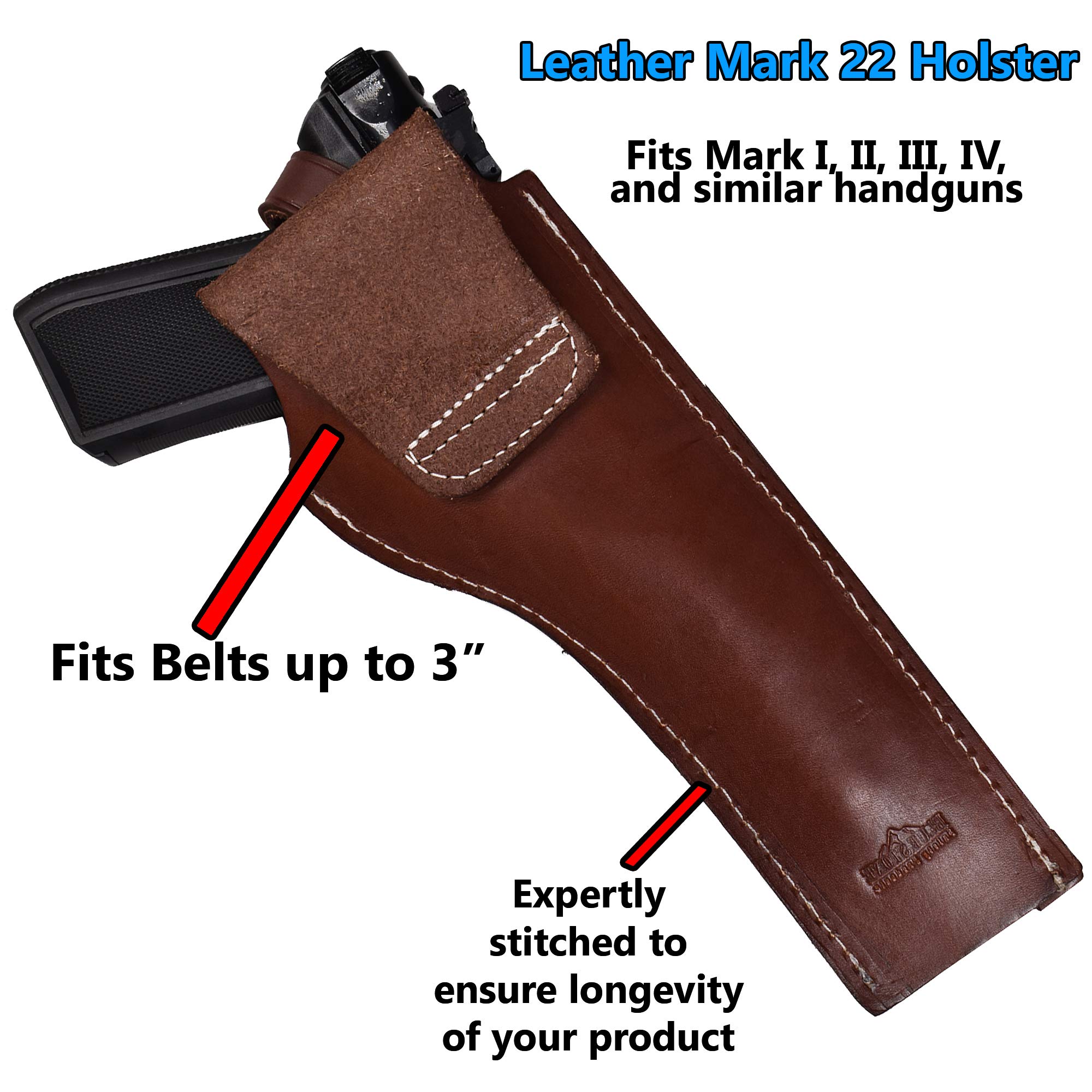 Amazon.co.jp: レザーホルスター Ruger MK I、II、IIIに対応 5.5インチ