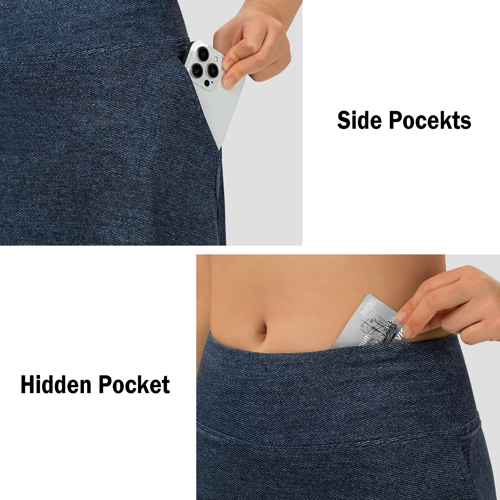 Turnhier Jupe de 50,8 cm pour femmes, longueur genou, jupe décontractée athlétique, tennis, golf avec poches