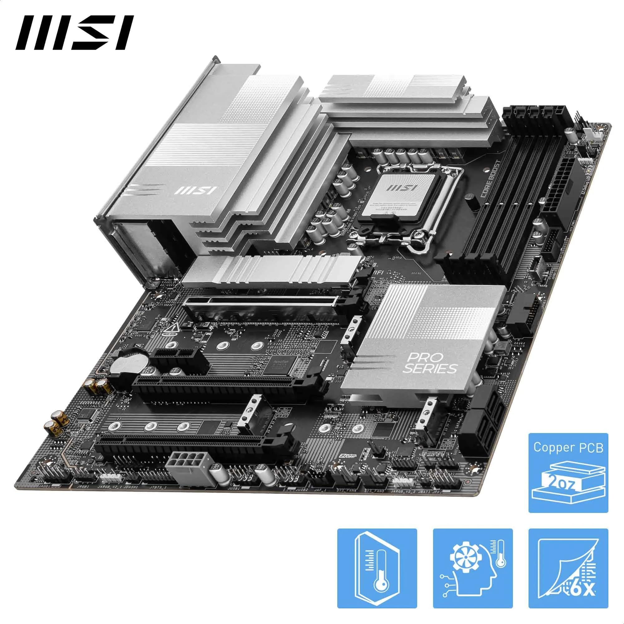 CPU Core Ultra7 265KFBOX MSI PRO Z890-P WIFI MSI PRO Z890-P WIFI Płyta główna, ATX - Obsługuje procesory