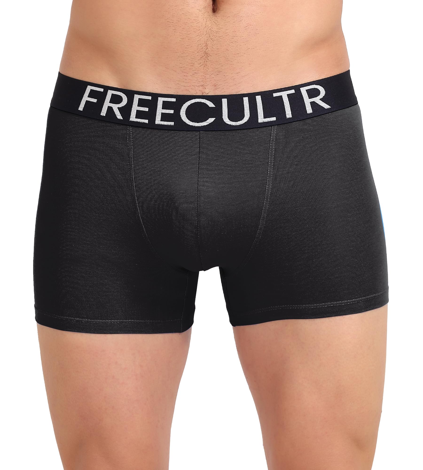 FreecultrOrganic Cotton Elastane Stretch Underwear for Men Breathable Comfortable Trunks Innerwear Sweat Absorbing Undergarments with Ultrasoft Waistband