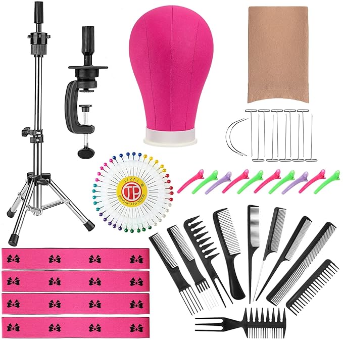 Yahenda 23 Inch Wig Cork Canvas Block Head with Mannequin