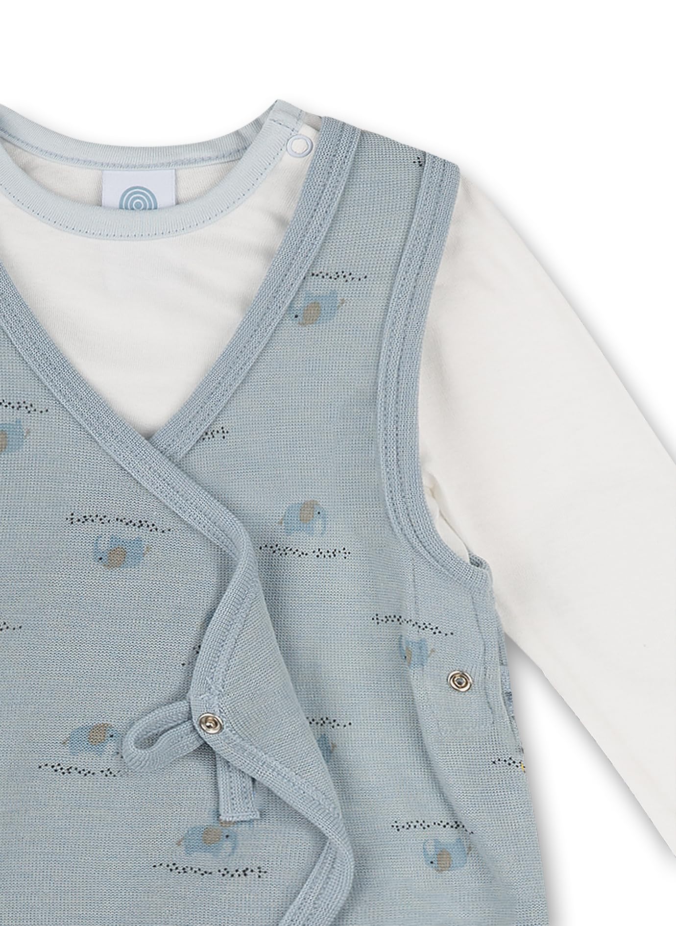 Sanetta Strampler/Overall Blau Pigiamino per Bambino e Neonato, Air, 6 Mesi Bimbo