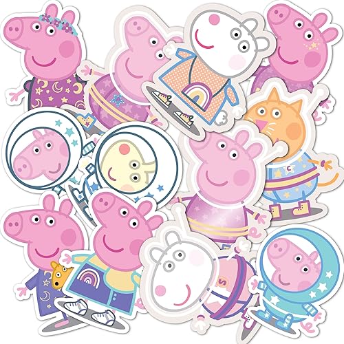 Miniatura 1 de Desert Cactus Pegatinas de vinilo de Peppa Pig para botella de agua para laptop, álbum de recortes, hojas de recortes, suministros de fiesta de