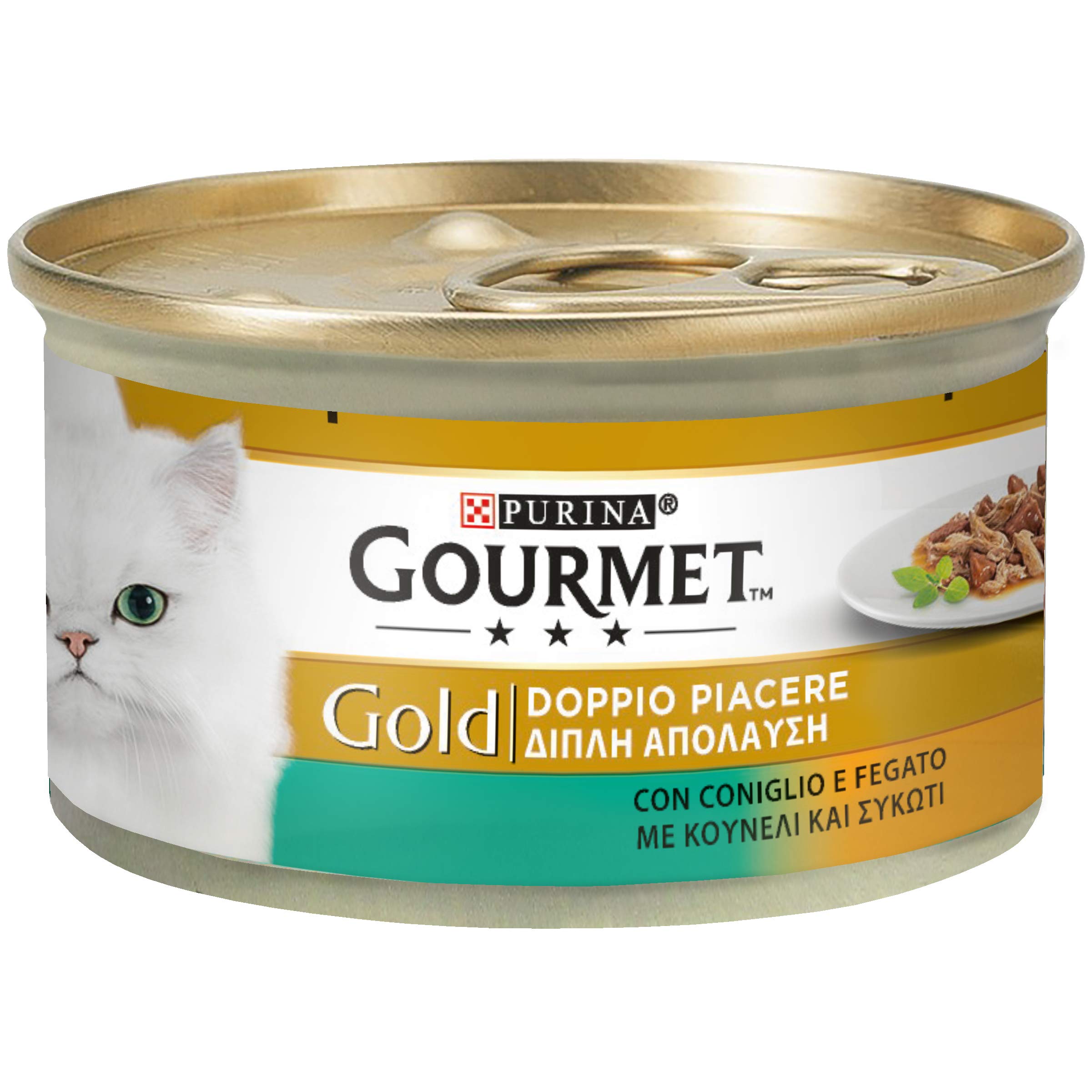 Gourmet Gold Karma dla Kotów, Królik/Wątroba, 24 x 85 g