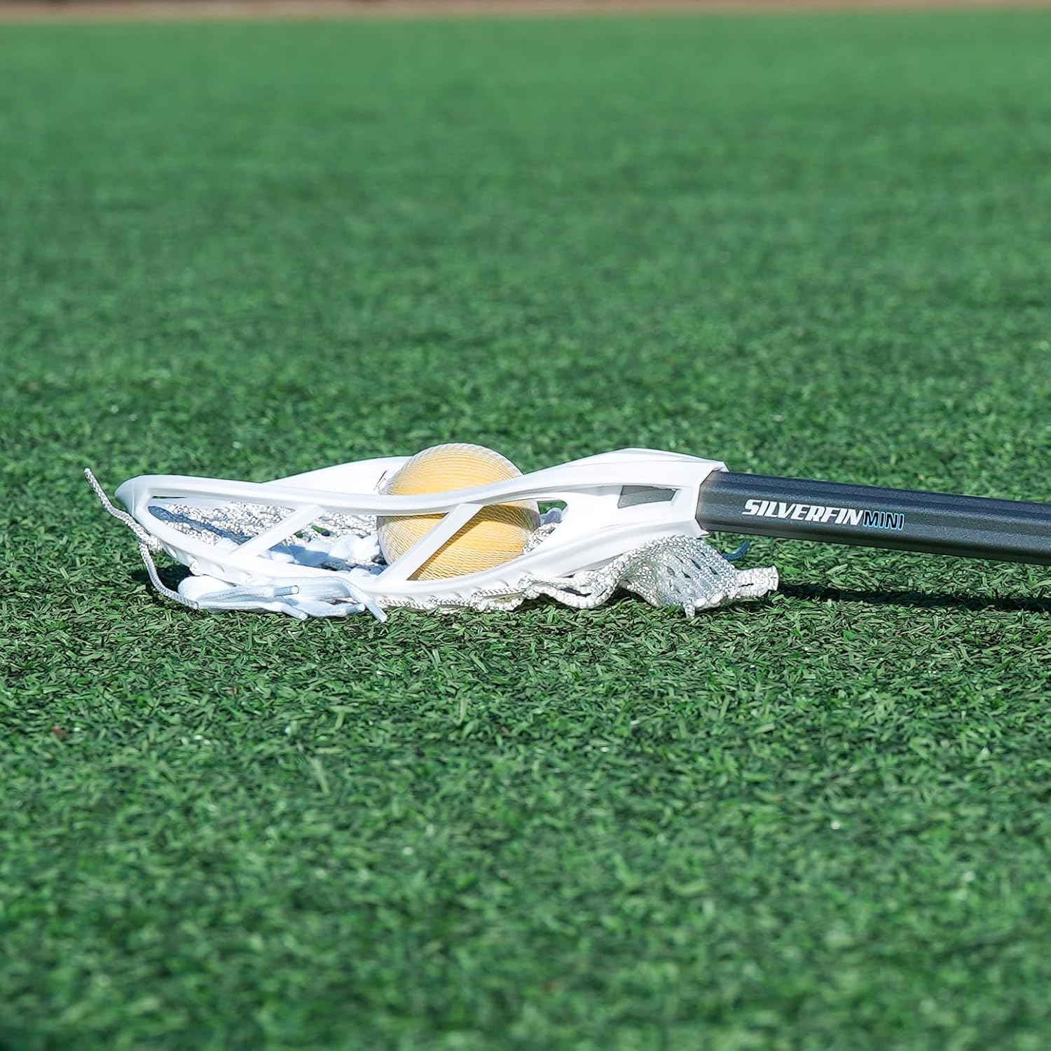 Silverfin Mini Complete Lacrosse Stick 33.5" with Mesh Pocket & Foam Ball| Youth Lacrosse Stick: Smooth, Lightweight & Durable with Sturdy Construction | Kids Lacrosse Stick | Boys Lacrosse Stick