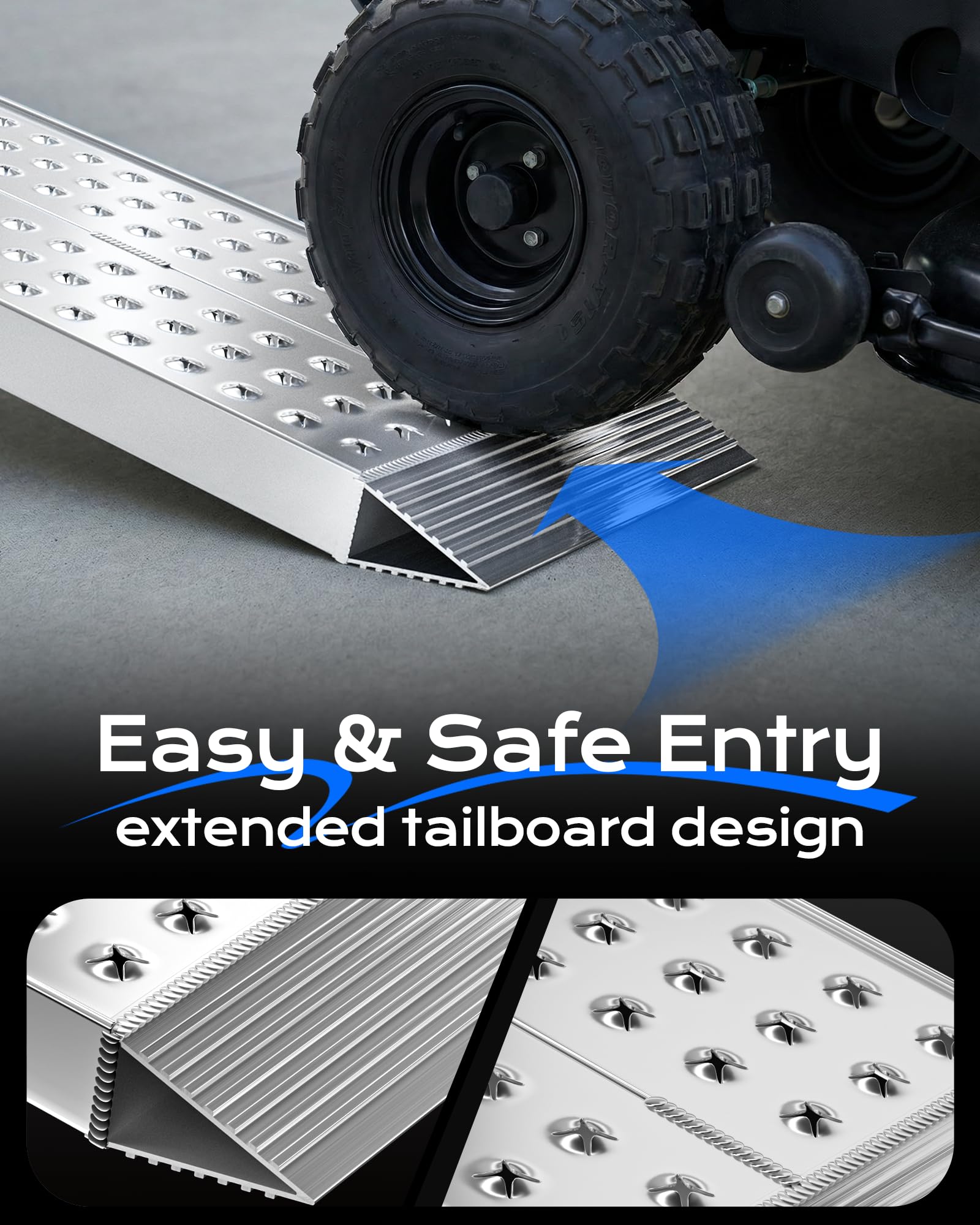 Aluminum Shed Ramps - 3000LB Capacity -6