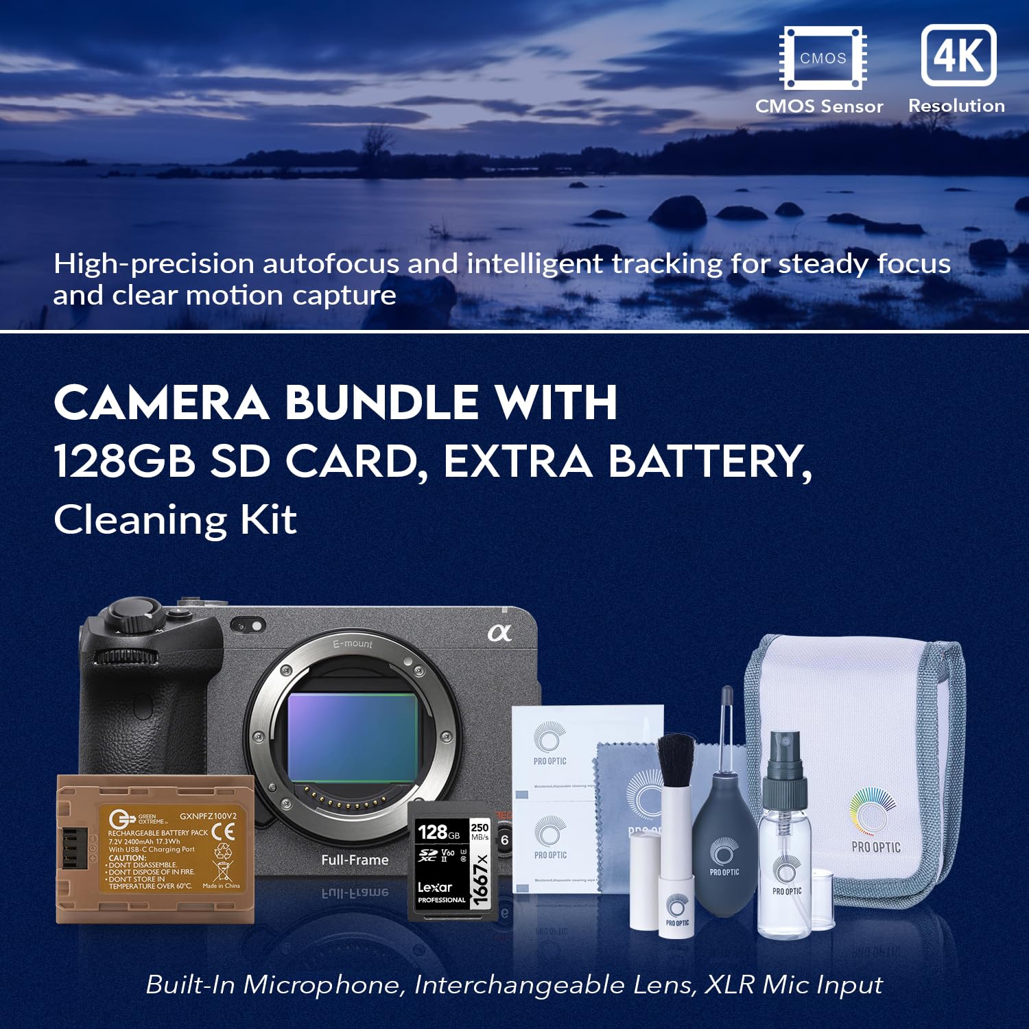 Amazon.com : Sony Alpha FX3 Full-Frame Cinema Line Camera Bundle