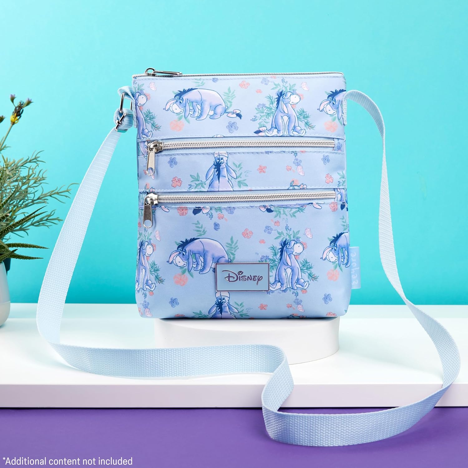 Disney Stitch Girls Purse Cross Body Bag for Kids Teens Women Shoulder Bag with Adjustable Strap Fashion Handbag Stitch Gifts (Blue, Eeyore) - Image 2