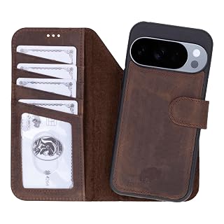 BLACKBROOK Wallet Case for Google Pixel 10 Pro – Carter 2-in-1 Detachable Folio with Snap-On Cover, Full Grain Leather, RFID Blocking, Wireless Charging, Kickstand & Card Slots, Luxury Gift Box - Amazon product rated Grade A