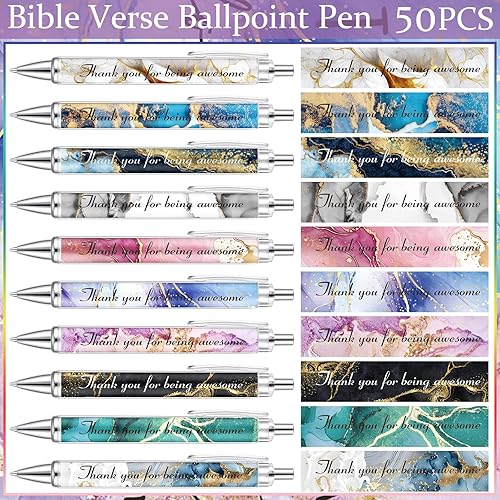 Miniatura 4 de Yeaqee El juego de 240 piezas de regalos de agradecimiento incluye marcadores de versículos de agradecimiento, marcadores de libros, bolígrafos de