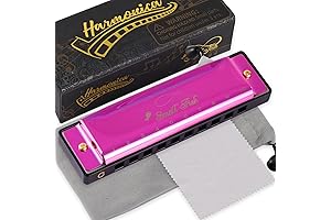 Pink Harmonica for Kids and Adults: Playful Melodies in Every Key